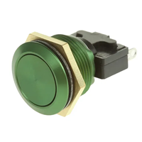 Interrupteur à bouton 76-9513/4044G, trou de 19,2 mm, installation sur panneau, fonctionnement instantané, unipolaire double position, IP67