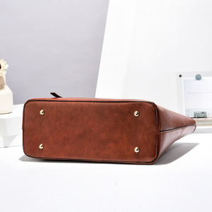 Phụ Nữ Của Da Bò Tote Túi Bền Duy Nhất Vai Crossbody Da Lót Đính Cườm Bow Đa Năng Kết Cấu Phụ Nữ Túi Xách Logo - Product Image 3