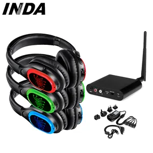 Silent Party Headphones F998B Hifi 500m Silent Disco Earphone Headphones Wireless Headset Electronics Wireless Headphones