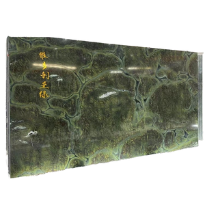 Losas de Cuarzo Verde Brasileño Natural Victoria Regia, Pulido, Impermeable, Ecológico, para Pisos de Casas de Lujo y Villas Modernas - Product Image 1