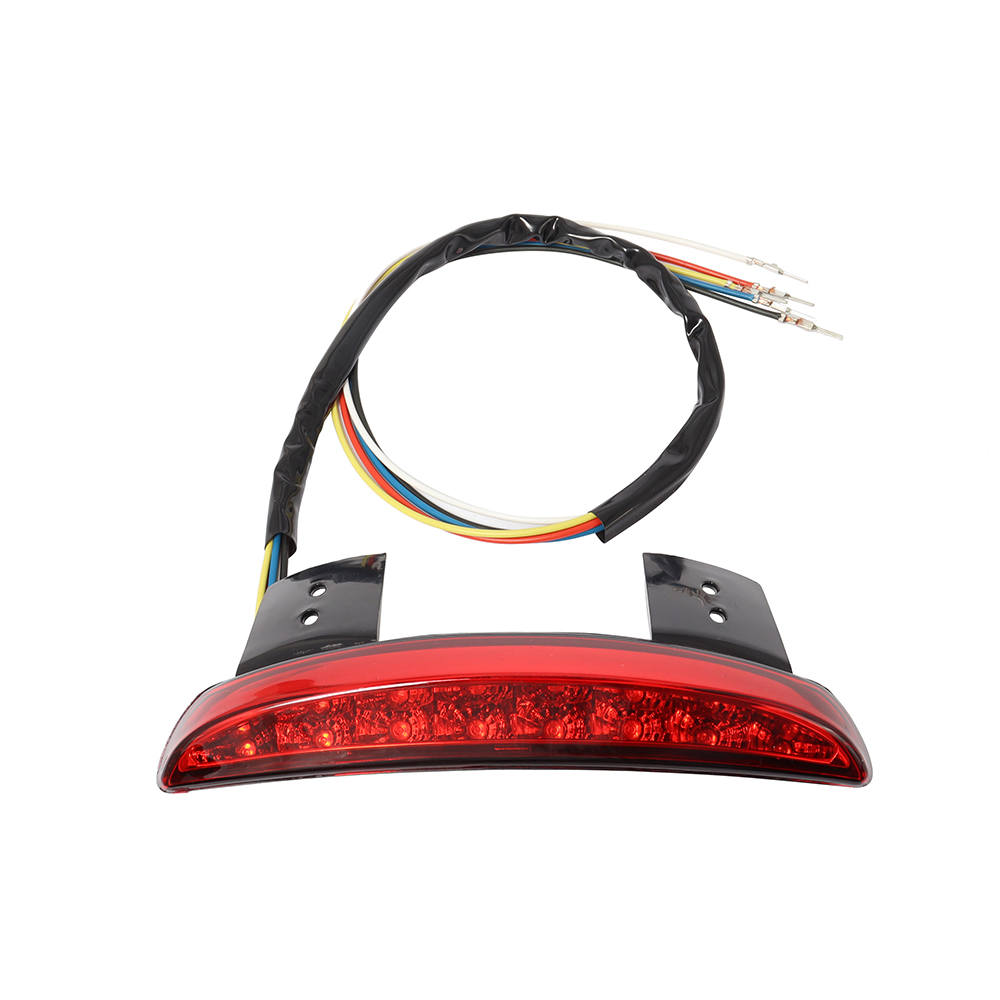 Высококачественные красные черные прозрачные линзы для кромки мотоцикла светодиодные стоп-сигналы задний фонарь заднего тормоза