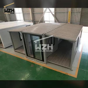Energy-efficient prefab house with bathroom and kitchen movable building camping pod on wheels