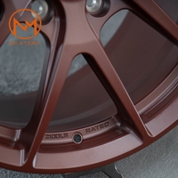 Jantes de voiture pour passagers Maxtera forgées sur mesure de style VS-5RE rouge pour BMW Porsche Audi Golf Corvette Tesla Mustang GR Supra en alliage