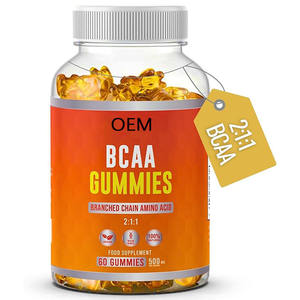 Bonbons gélifiés BCAA, acides aminés à chaîne ramifiée, gummies pour la récupération musculaire et le soutien énergétique - Product Image 1