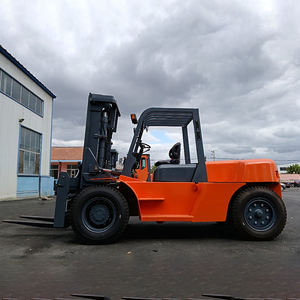 HH K100 grande pesante 8 Ton 10 Ton Diesel/benzina/gpl/elettrico carrello elevatore sedile elettrico comando elettrico lato del cambio pneumatico - Product Image 2