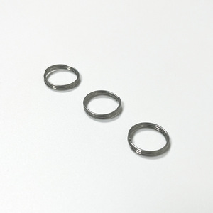 Custom <b>Key</b> <b>Rings</b> Iron Galvanized Nickel Plated Stainless Steel <b>Car</b> <b>Key</b> Accessories Silver Color Compression Spring Inner - Product Image 2