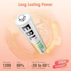 For EBL 1100mAh 1.2V NiMH Triple AAA Rechargeable Batteries with Charger for Medical Flashlight Toy Use - Product Image 4
