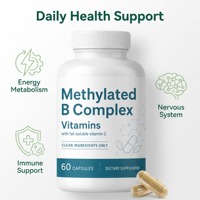 Capsules de Vitamine B Complexe Méthylié OEM – Vitamine B Active avec Méthylfolate et Méthylcobalamine – Complément pour le Système Nerveux