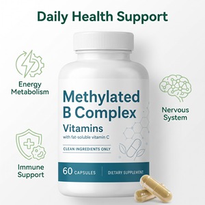 Cápsulas de Complejo <span class=keywords><strong>B</strong></span> Metilado OEM, <span class=keywords><strong>Vitamina</strong></span> <span class=keywords><strong>B</strong></span> Activa con Metilfolato y Metilcobalamina, Suplemento para el Sistema Nervioso - Product Image 4