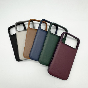 Custodia per Telefono in Pelle PU 3D con Colori Abbinati Epsom, Logo in Rilievo, Texture Palmare, Antiurto per <span class=keywords><strong>iPhone</strong></span> 16/17 Air Pro Max - Product Image 2