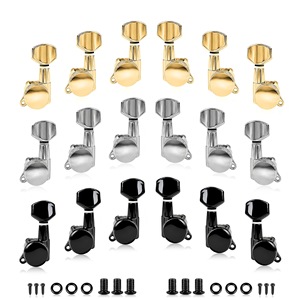 Clavijas de Afinación Automáticas para Guitarra Acústica, 3L+3R, Plateadas, de Metal, de Alta Calidad, Personalizadas, Venta al Por Mayor, Económicas - Product Image 4