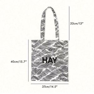 Customized Black & White Stripes Cotton Canvas <b>Tote</b> <b>Bag</b> Designer Work Beach <b>Lunch</b> Travel Grocery Shopping <b>Bag</b> - Product Image 4