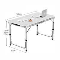 Mesa de Camping Plegable de Altura Ajustable para 4-6 Personas, Diseño de Maletín, Plegable, Ligera y Portátil para Exteriores