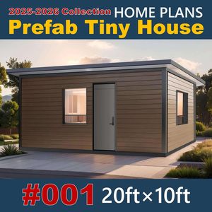 แบบบ้านขนาดเล็กสำเร็จรูป InCustom ขนาด 20 ฟุต x 20 ฟุต บ้านโมเดิร์นสำเร็จรูปสำหรับผู้ใหญ่ พื้นที่อยู่อาศัยสำเร็จรูป - Product Image 4