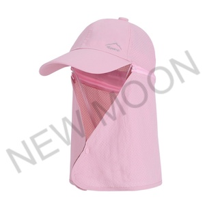 Casquette de pêche personnalisée à séchage rapide UPF 50+ pour activités de plein air et alpinisme, protection solaire anti-UV avec cache-cou amovible - Product Image 6