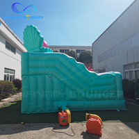 2025 Commercial louer Ocean Princess Castle videur gonflable avec toboggan intérieur ou extérieur maison de saut gonflable avec toboggan