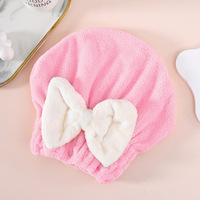 Serviette de bain en microfibre de polyester imprimée motif lapin mignon, séchage rapide, bonnet de bain adulte haute absorption