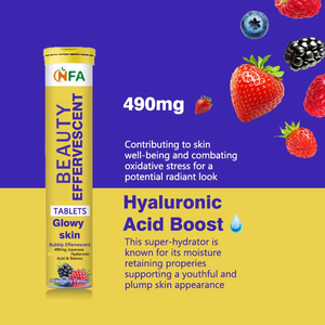 Tabletas Efervescentes para la Luminosidad de la Piel con Mezcla Antioxidante y Ácido Hialurónico para el Bienestar y la Hidratación de la Piel, Directo de Fábrica - Product Image 3