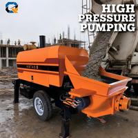 Pompe à béton électrique sur remorque avec une productivité de 22 m³/h, moteur et roulement pour un coulage stable dans les projets de construction