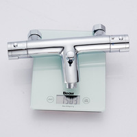 Ensemble de douche thermostatique mural en laiton GEASAM, double poignée, cartouche en céramique, pour distribution aux revendeurs
