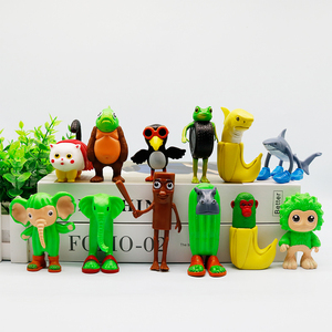 Đồ chơi sáng tạo 'new tung tung tung sahur hộp mù vui PVC bằng gỗ thanh búp bê bộ sưu tập cho Máy tính để bàn trang trí brainrot figuras - Product Image 1