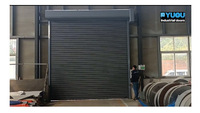Puerta seccional industrial aislada térmica de alta velocidad, enrollable espiral de aleación de aluminio