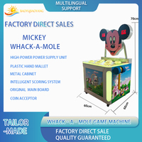 Jeu de frappe électronique Mickey Mouse Whack-a-Mole en gros, jouet marteau en plastique et métal pour enfants, éducatif précoce en anglais, 1 an