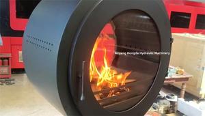 Poêle à bois <span class=keywords><strong>suspendu</strong></span> en verre double face décoratif de style <span class=keywords><strong>moderne</strong></span> Cheminées suspendues d'intérieur - Product Image 2