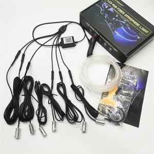 Bande lumineuse de <span class=keywords><strong>porte</strong></span> de voiture, 5m, led RGB, avec application, éclairage d'ambiance, contrôle de la musique - Product Image 3