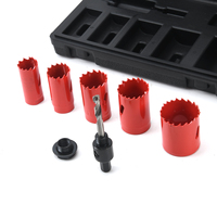 Nesen – Kit de 7 scies cloches bi-métal avec lames de coupe en acier rapide, mandrin intégré et embout pilote intégré pour le bois, le métal fin et les tubes