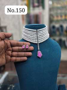 Conjunto de Collar y Pendientes de Lujo con Piedras de Circonio para Mujer, Joyería de Moda Premium para Novias, Bodas, Recepciones y Festivales - Product Image 4