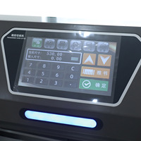 Hidráulica programa papel guillotina con 10 pulgadas de pantalla táctil/100mm de espesor de PVC ZL530