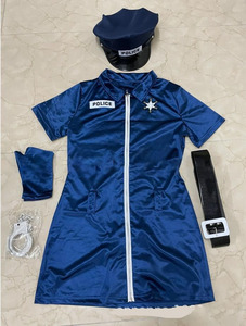 Costumes d'Halloween en gros pour femmes, déguisement de policière, uniforme féminin pour jeux de rôle - Product Image 6
