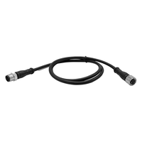 Câble d'alimentation étanche personnalisé L-code K-code M12, connecteur 5 broches mâle/femelle, rallonge aviation, options 2, 3, 4, 5 conducteurs