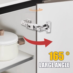 High Quality Furniture Hardware Large Angle 165° Multi Function Hydraulic <b>Soft</b> <b>Close</b> 35mm Adjustable <b>Cabinet</b> <b>Hinge</b> - Product Image 3
