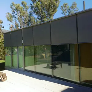 Persianas enrollables motorizadas para <span class=keywords><strong>puerta</strong></span> de <span class=keywords><strong>garaje</strong></span>, panel solar inteligente remoto de 100-240V - Product Image 1