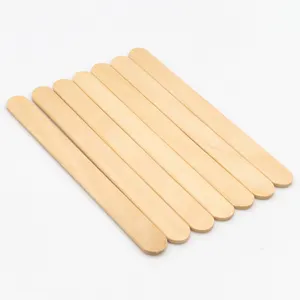 Disposable birch wooden biodegradable ice-cream sticks