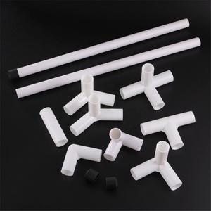 60 90 120 135 Độ Đường Kính Trong 19Mm 3 Cách 4 Cách Thẳng Khuỷu Tay Tee PVC Nối DIY Kệ Phụ Kiện - Product Image 1