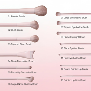 Juego de 20 Brochas de Maquillaje Personalizadas con 2 Esponjas, Caja Magnética, Brochas Profesionales de Aluminio para Base y Sombra de Ojos - Product Image 2