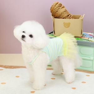 Nouvelle robe d'été en maille pour animaux de compagnie pour <span class=keywords><strong>Yorkshire</strong></span> Poméranien <span class=keywords><strong>Bichon</strong></span> Schnauzer Teddy Petits chiens - Product Image 4