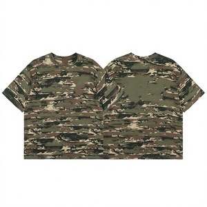 เสื้อยืดคอกลมแขนสั้นลายเสือขาวสำหรับผู้ชาย ทรงเข้ารูป สวมใส่สบาย ระบายอากาศได้ดี ผลิตจากผ้าโพลีเอสเตอร์ถัก ลายสัตว์ - Product Image 3