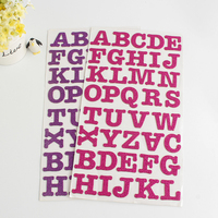 Baiser Cut Glitter Cursive Personnalisé Scrapbook Journal Main Compte Diy Décoratif Russe Alphabet Lettres 1 Pouce sur Autocollant