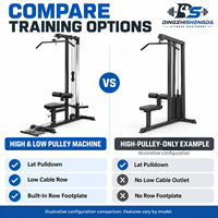 Machine de musculation multifonctionnelle pour la maison : Lat Pulldown et Rameur à câble pour entraînement fitness