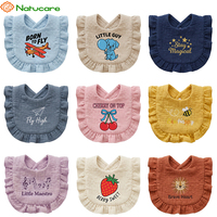 Bavoir amovible pour bébé, imperméable, super doux, dessin animé, détachable, pour garçons et filles, sans lavage, bavoir alimentaire pour bébé, tridimensionnel