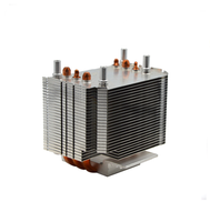 Dissipateur thermique pour CPU en cuivre avec ailettes en aluminium, refroidissement passif pour serveur, éclairage de scène LED et projecteur, sans ventilateur requis