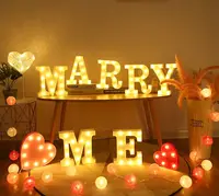 Светодиодные светильники в виде букв алфавита, подсветка для свадьбы, дома, вечеринки, украшение для бара, светодиодный ночник с питанием от батарейки