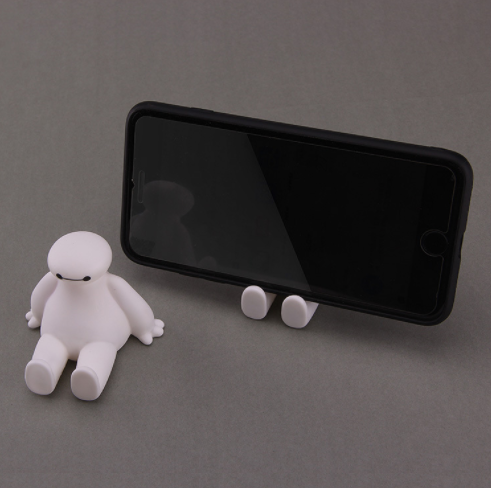 Wholesale Promotional Gift Customized OEM Big Hero Big White Soft Silicone Luminous Desk Stand Holder for All Mobile Phones