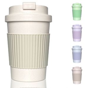 12oz/350ML BioWheat Straw Coffee <b>Mug</b> Buckle Lid Reusable Leak-Proof Microwave Safe Travel Portable Cups Promotional Gift <b>Mugs</b> - Product Image 1
