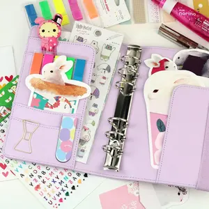 自定义点网格kikki k filofax midori A5 szie笔记本计划器带松紧带