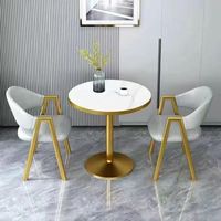 Ensemble table et chaises de salle à manger ronde moderne en bambou de luxe léger pour meubles de maison, petit balcon